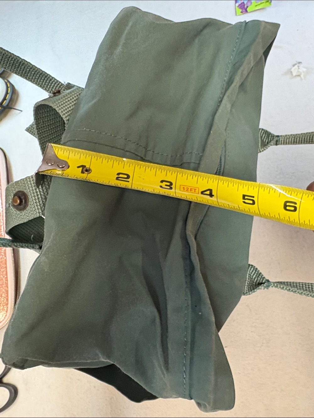 Fjallraven Kånken Backpack in Deep Green with Red Logo - Picture 12 of 13